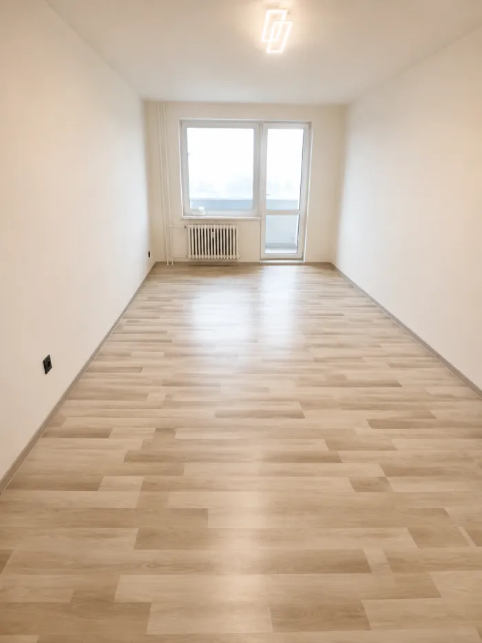 Písek, obývací pokoj po rekonstrukci